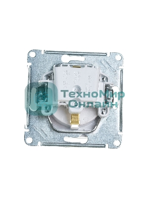 Механизм розетки 1-м СП AtlasDesign AQUA с заземл. защ. шторки с защ. крышкой 16А IP44 белый, SchE ATN440146