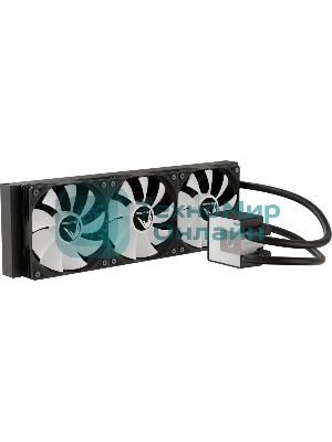 Кулер с водяным охлаждением Formula V Line ICE JET GLOW 360 BK, 360мм, 3x120мм, ARGB fans, LGA115X/1200/1700/1851, AM4/AM5