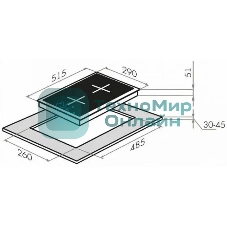 Газовая варочная панель Maunfeld EGHE.32.63CB/G