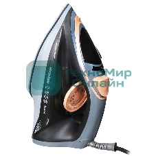 Утюг Hyundai H-SI01671 голубой, 2400 Вт, 20 г/мин, 160 г/мин, 250 мл