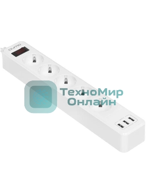 Сетевой фильтр QUMO Power Bar 5SP4U (P-0005), белый