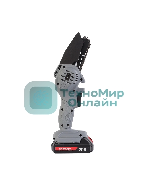 Пила цепная аккумуляторная ПОБЕДА ПА 200 20В, с 1 акб 1,5Ач (слайдер) и зу, 4