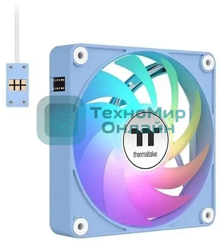 Вентилятор для корпуса Thermaltake CT140 EX Sync Hydrangea ARGb 140х140x25 синий (упаковка 3шт) CL-F197-PL14BU-A