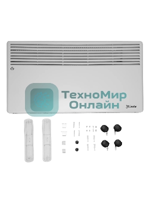 Конвектор электрический MTX CH-2000, белый, 2000 Вт, 25 м2, термостат