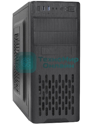 Компьютерный корпус Miditower ExeGate CP-606U-UNS450 (ATX, БП UNS450 с вент. 12см, 1хUSB/1хUSB 3.0, аудио)