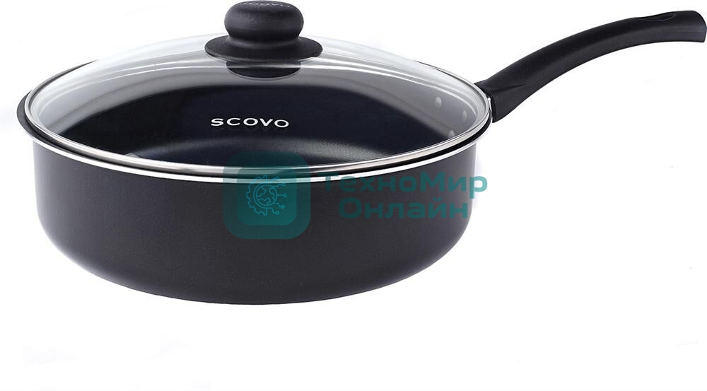 Сотейник SCOVO RC021 Consul а/пр 26см стекл/кр