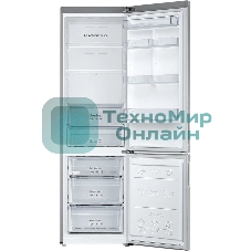 Холодильник Samsung RB37A5200SA серебристый двухкамерный 269/98л морозилка снизу, No Frost
