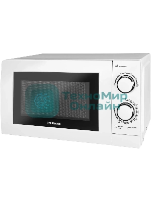 Микроволновая печь Starwind SMW3820 белый, 20 л, 700 Вт, переключатели - поворотный механизм