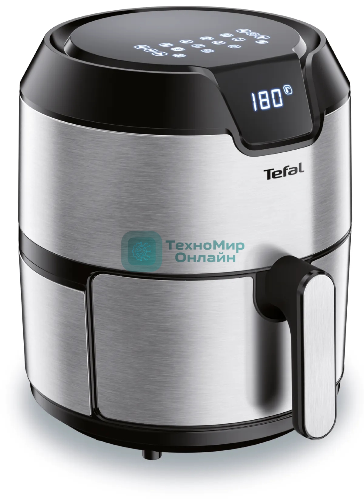 Аэрогриль Tefal EY401D15 серебристый, 1500 Вт, 4.2 л, сенсор, 8 программ