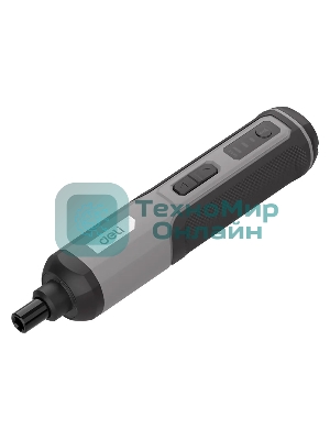 Отвертка аккумуляторная Deli DC160, (4В, 2А*ч, 5Нм, 300об/мин, Type-C, набор бит 24 шт, пласт. кейс)