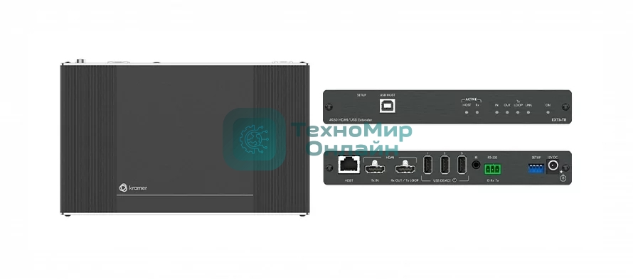 Передатчик/Приемник KRAMER EXT3-TR HDMI, RS-232, ИК, USB по витой паре HDBaseT 3.0; поддержка 4К60 4:4:4