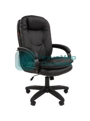 Кресло Chairman 668 LT NEW черный, экокожа, 120 кг