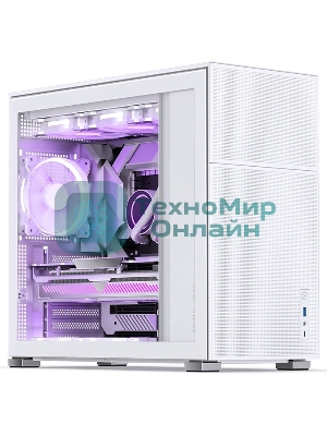 Компьютерный корпус без блока питания Case JONSBO D41 MESH, Midi-Tower, TG, no fan, 1xUSB-A 3.2 + 1xUSB-C 3.2, ATX, mATX белый