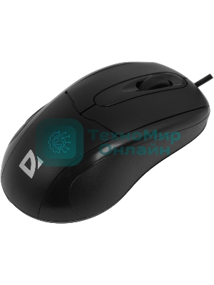 Мышь проводная Defender Standard MB-580 черный, 1000 dpi, USB, кнопки - 3