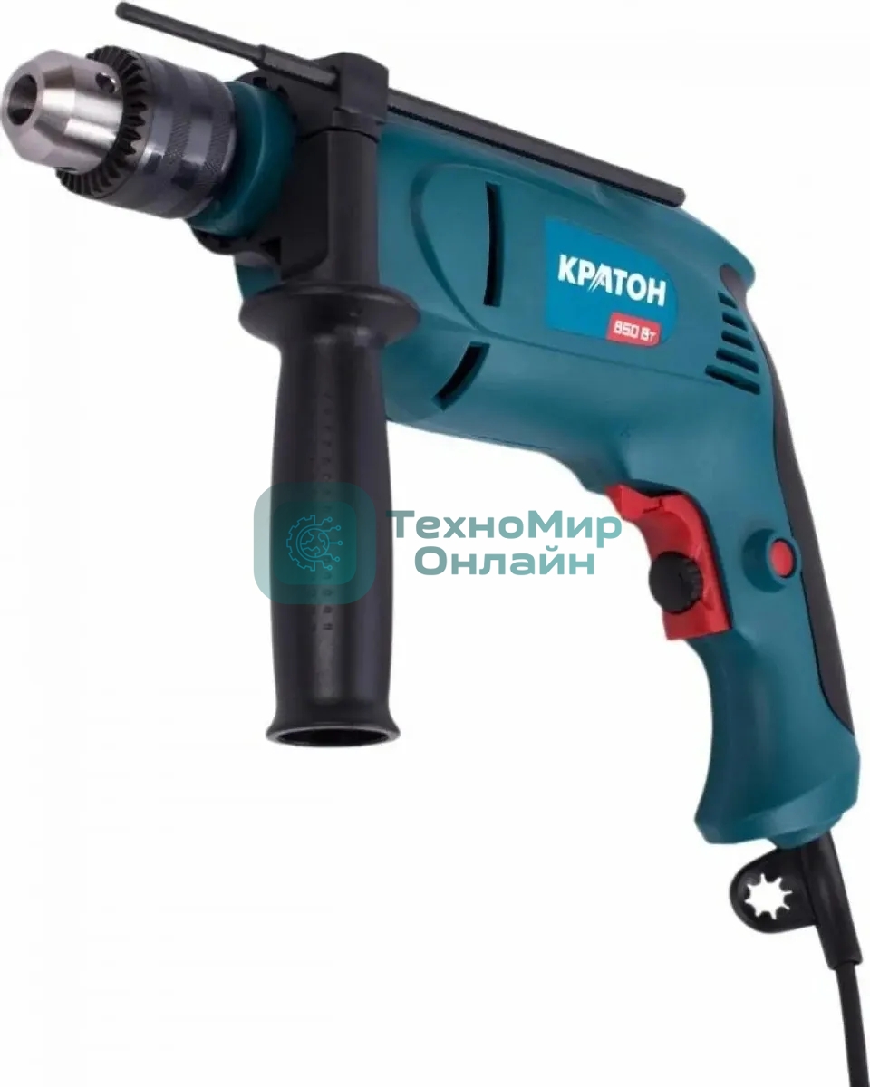Дрель ударная Кратон PD-850 850Вт ключевой реверс (3 02 01 010)