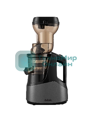 Соковыжималка BBK JCS103 черный/серый, шнековая вертикальная, 420 Вт, 1000 мл, механическое