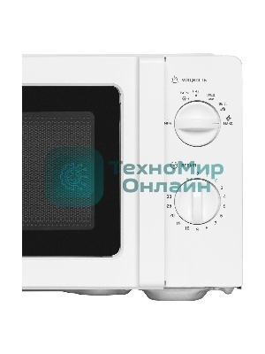Микроволновая печь BBK 20MWS-777M/W белый, 20 л, 700 Вт, переключатели- поворотный механизм
