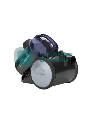 Пылесос Galaxy GL 6226 черный/синий, 320/2400 Вт, уборка сухая, пылесборник контейнер 2 л