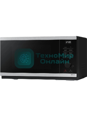 Микроволновая печь Samsung MS23DG4504ATBW нержавеющая сталь/черный, 23 л, 800 Вт, переключатели - сенсор, поворотный механизм