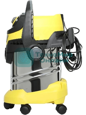 Строительный пылесос Karcher WD 5 S V-25/5/22 желтый, 1100 Вт, уборка сухая/сбор воды, пылесборник мешок/контейнер, 25 л