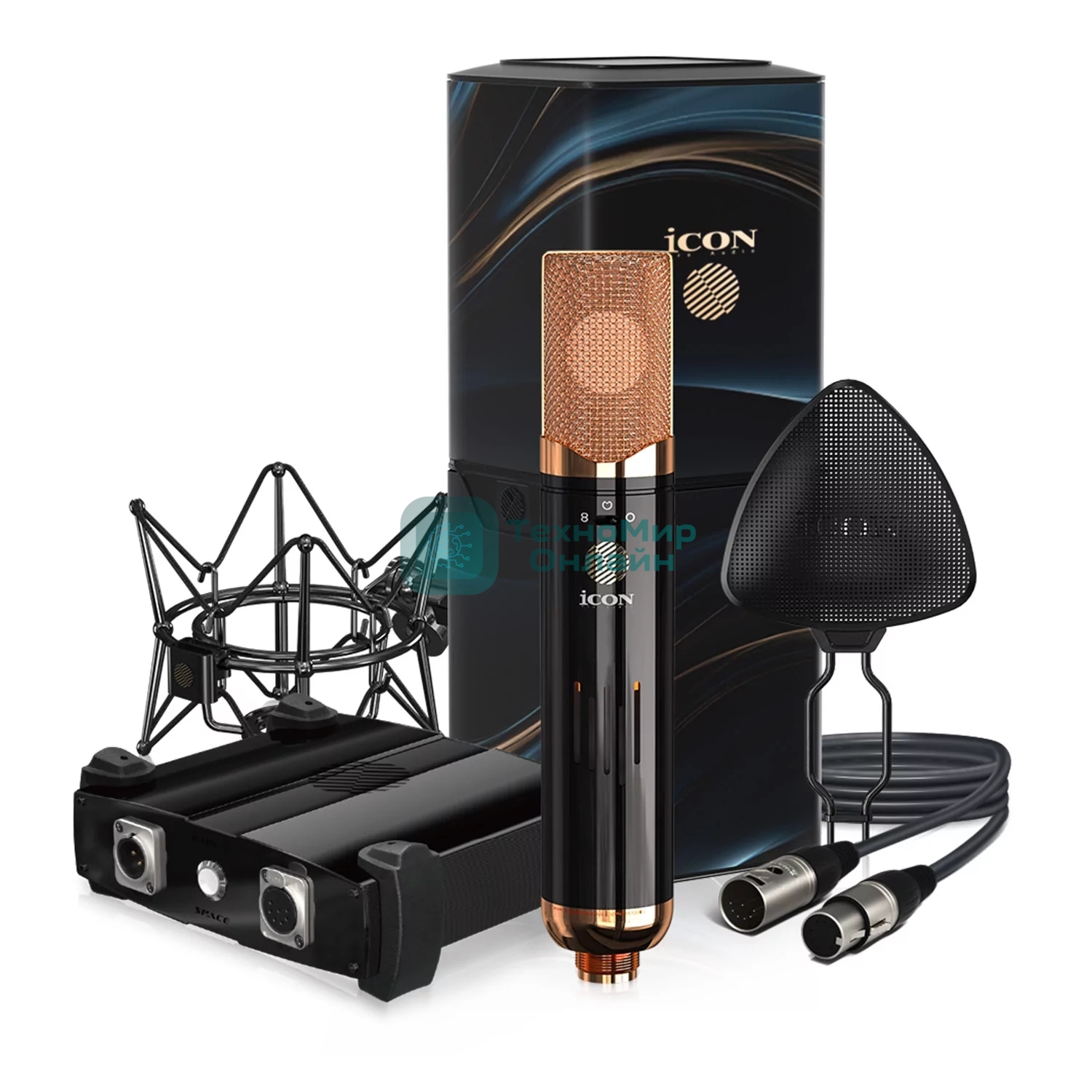 Профессиональный студийный ламповый микрофон Icon Space 251