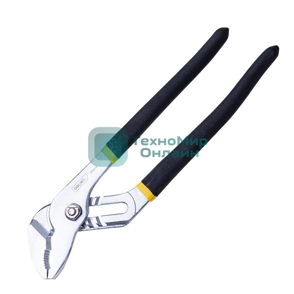 Шарнирно-губцевый инструмент Deli Переставные клещи Deli DL2608 200мм, диапазон раскрытия 5-35мм, прорезиненная рукоять