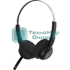 Гарнитура JLab GO Work Pop Wireless Headphones чёрный, беспроводная, Bluetooth, до 50 ч