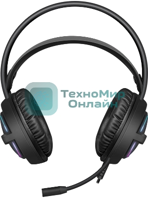 Гарнитура Defender Dexter RG чёрный, проводная, USB / 2 x mini jack 3.5 мм, подсветка