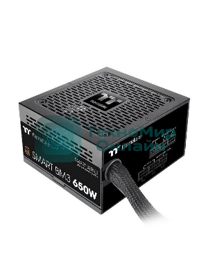 Блок питания Thermaltake Smart BM3 (PS-SPD-0650MNFABE-3), 650Вт, 80 PLUS Bronze, 120мм, модульный, черный