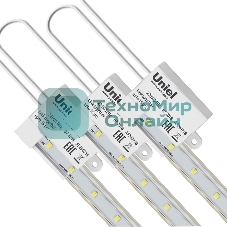 Светильник для растений светодиодный Uniel линейный ULY-P91-20W/SPFR/K IP65 AC220V CLEAR KIT03 1200мм. Спектр для фотосинтеза. В составе набора из 3-х штук.
