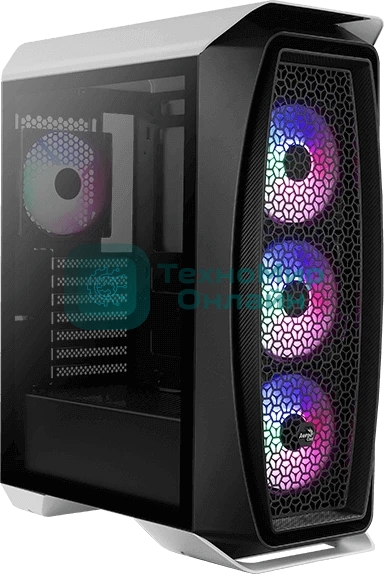 Компьютерный корпус Aerocool/Formula Aero One Frost-G-WT-v1 белый без БП ATX 4x120мм 2x140мм 2xUSB 3.0 audio bott PSU
