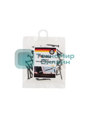 Саморез гипсокартон-металл Kranz 3.5х32, пакет (50 шт./уп.)