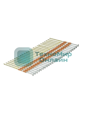 Гвозди Denzel для пнев. нейлера (оцинк.) длина - 90 мм, диам. - 3,05 мм, 2000 шт.