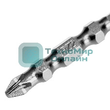 Набор бит двухстор. Gross PH2-T30х45мм, PZ2-H4х45мм, сталь S2, 2 шт.