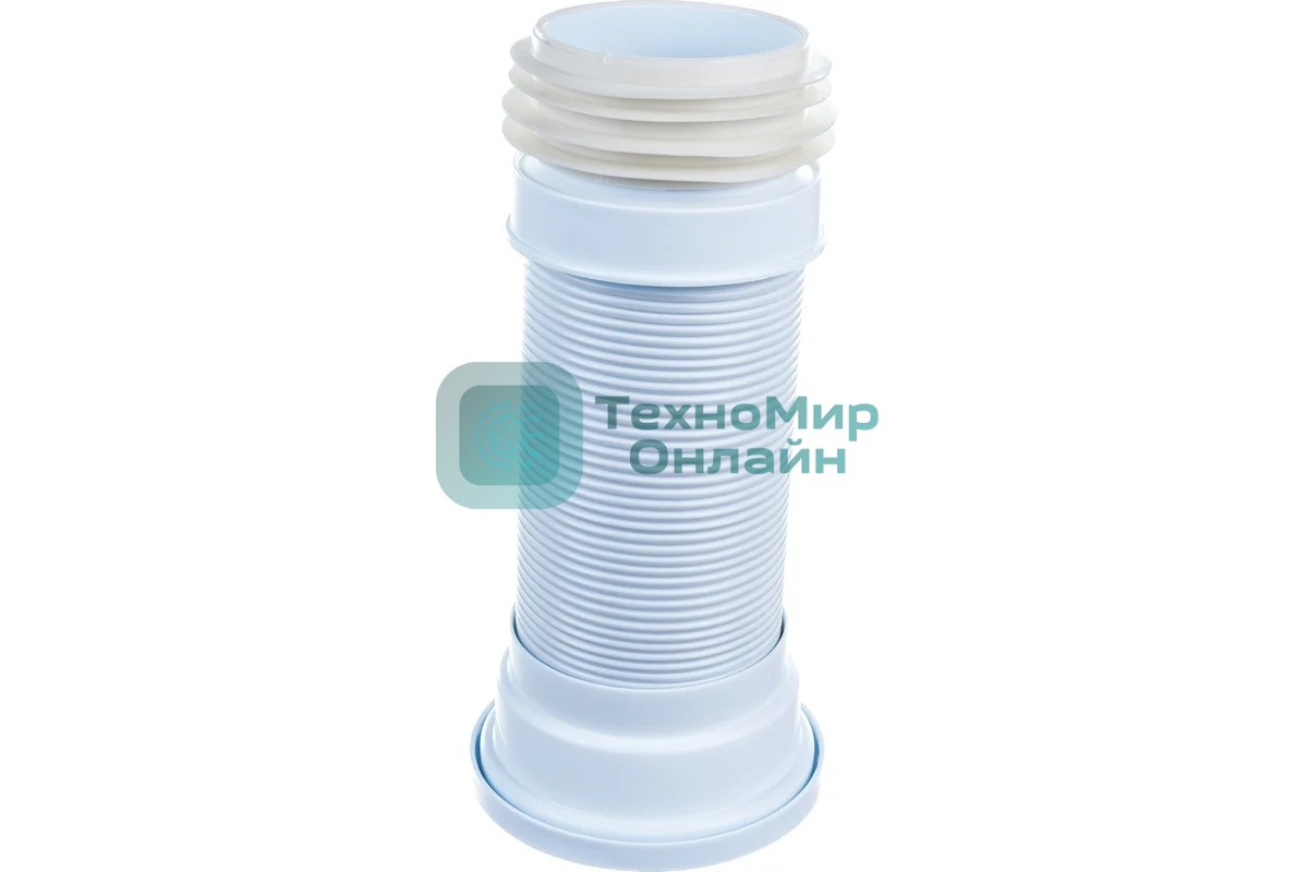 Труба для унитаза гофрированная армированная L 290-640 мм D110 мм