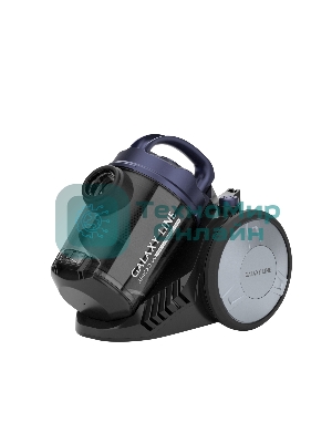 Пылесос Galaxy GL 6226 черный/синий, 320/2400 Вт, уборка сухая, пылесборник контейнер 2 л