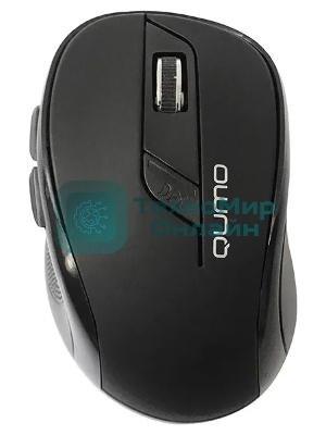 Мышь беспроводная Qumo Office Line Black M78 черный, 1600 dpi, радиоканал, USB, кнопки - 6
