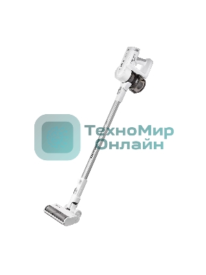 Пылесос вертикальный Polaris PVCS-5000 белый, питание от аккумулятора, 100 Вт, уборка сухая, пылесборник 0.5 л, время работы от АКБ max 40 мин