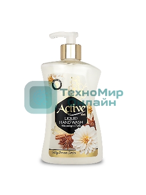 Жидкое мыло жемчужное Active 450 мл. С дозатором. Орхидея и корица (511801639)