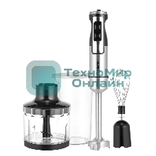 Блендер Centek CT-1338 черный/сталь, 1300 Вт, DC мотор, РЕГУЛЯТОР МОЩНОСТИ сLED, стакан, чоппер, венчик