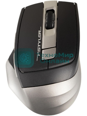 Мышь беспроводная A4Tech Fstyler FB35 серый, 2000 dpi, радиоканал, Bluetooth, USB, кнопки - 6