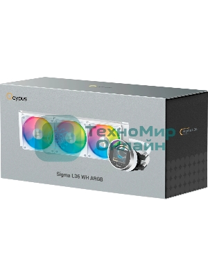 Система охлаждения Ocypus Sigma L36 WH ARGB, 360мм, LCD Pump 2.4