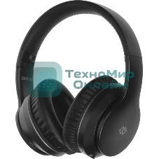 Беспроводные/проводные наушники Digma BT-19 ANC черный, накладные, Bluetooth + проводной, активное шумоподавление, складная конструкция, до 15 ч