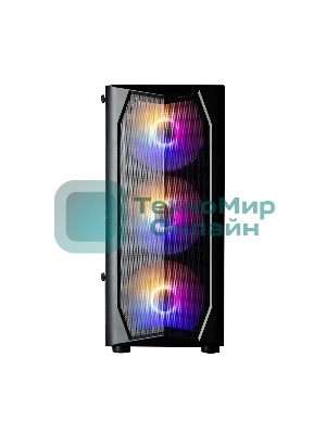 Компьютерный корпус MidiTower Zalman N4 black (ATX,Window, 6xRGb fan, USB 2.0 x2, USB 3.0x1, без БП) (N4 rev.1)
