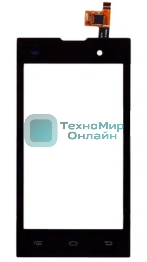 Сенсорное стекло (тачскрин) для Fly IQ4418 ERA Style 4, черное
