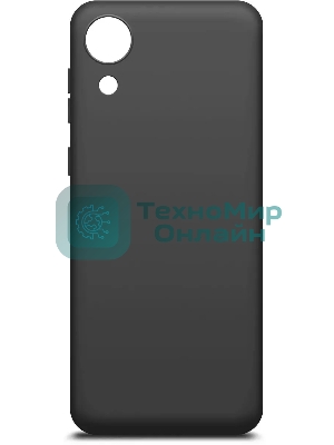 Чехол (клип-кейс) BoraSCO Silicone Case для Samsung Galaxy A03 Core черный (матовый)