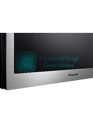 Микроволновая печь Panasonic NN-C69MSZPE нержавеющая сталь/черный, 30 л, 1000 Вт, переключатели - кнопки, поворотный механизм