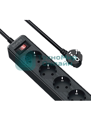 Сетевой фильтр QUMO Power Bar 5SP4U (P-0005), черный