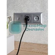 Рамка 3-местная IEK BRITE РУ-3-Бр DECOR 3D-форма алюминий/алюминий