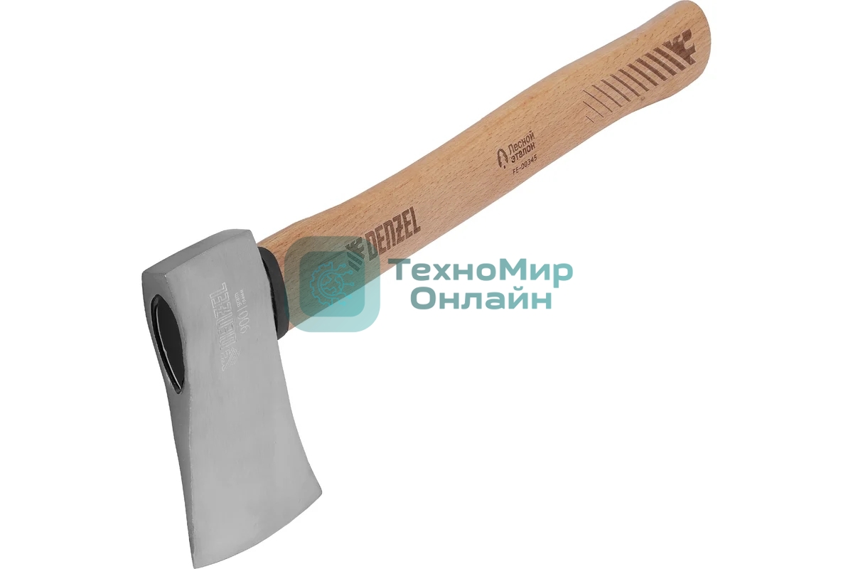 Топор кованый Denzel 900 г, американский тип, буковая рукоятка, 430мм, EFP